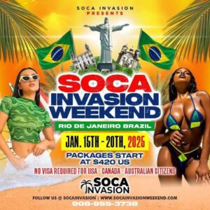 Soca Invasion Weekend Rio de Janeiro